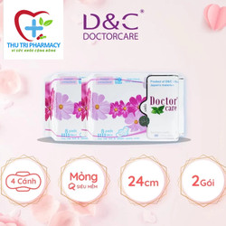 Băng vệ sinh thảo dược D&C Doctor Care ban ngày 24cm Combo 2 gói