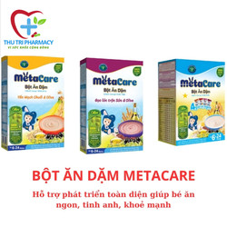 Bột ăn dặm dinh dưỡng Nutricare Metacare các loại 200g hỗ trợ phát triển toàn diện giúp bé ăn ngon tinh