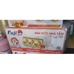 Đèn sưởi nhà tắm 3 bóng.2 BÓNG, Bóng đèn sưởi treo tường đui sứ bóng vàng cao cấp chống cháy công nghj nhật bản