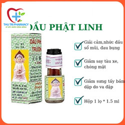 Dầu Phật Linh Trường Sơn Hỗ Trợ Giảm Ho Sổ Mũi Nhức Đầu Lọ 1 5 ml  5ml