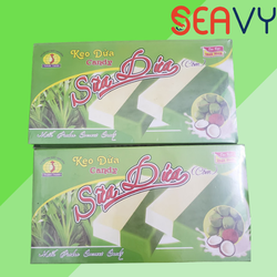 Kẹo dừa hương cốm lá dứa Bến Tre, mềm, dẻo, ngọt thanh, hộp 350 gram - Seavy
