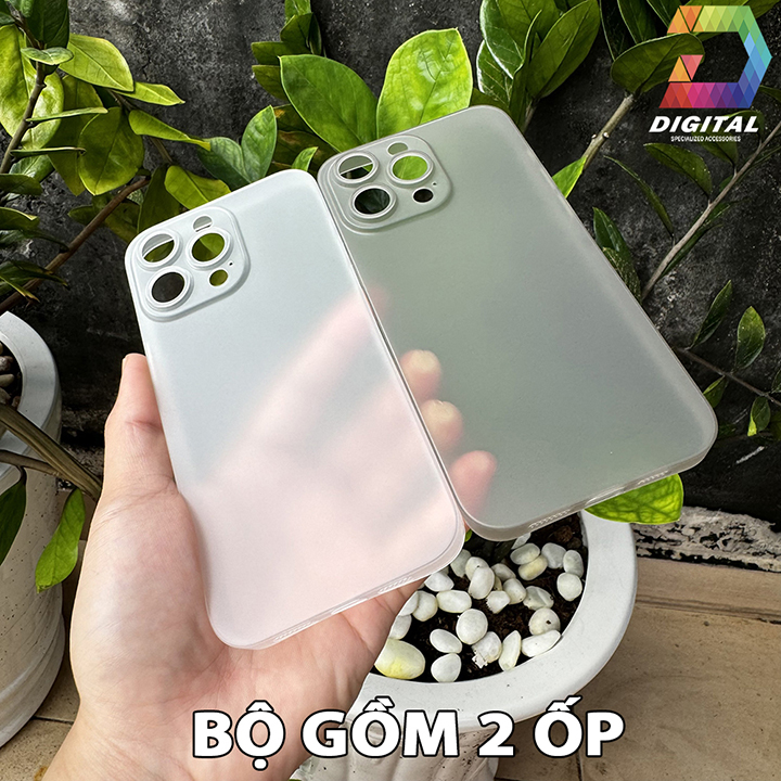Combo 2 Ốp Lưng Trong Nhám Unibody iPhone 15 Pro Max Siêu Mỏng (Mã SP: Combo 2 Ốp Giấy 15 PROMAX)