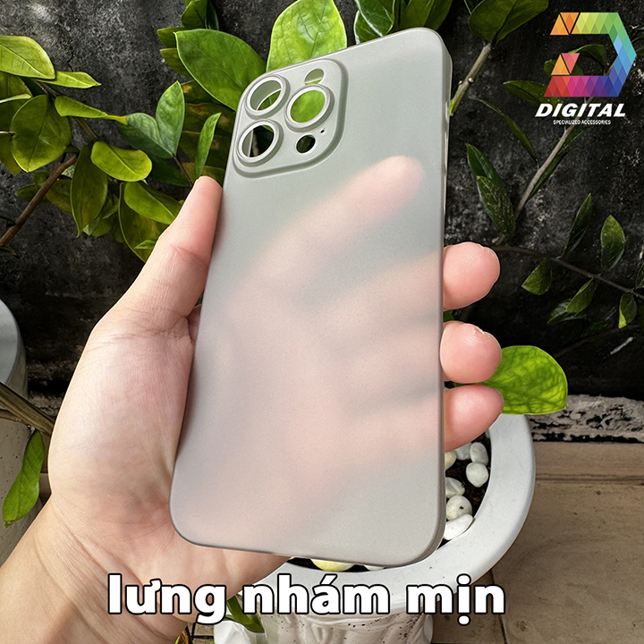 Combo 2 Ốp Lưng Trong Nhám Unibody iPhone 15 Pro Max Siêu Mỏng (Mã SP: Combo 2 Ốp Giấy 15 PROMAX)