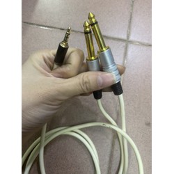 Dây 3.5mm Ra 2 Đầu 6 Ly dài 1m5