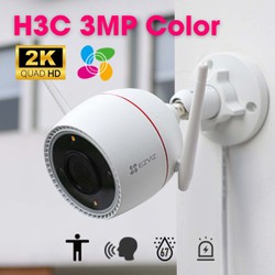 Camera wifi ngoài trời Ezviz H3C 3MP 2K, phát hiện con người