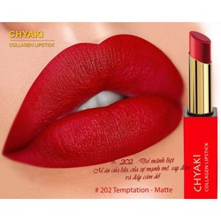 SON LÌ CHỨA COLLAGEN - CHYAKI COLLAGEN LIPSTICK - MATTE