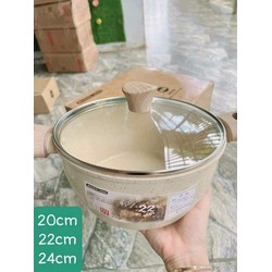 Nồi bếp từ quai gỗ đế dày 20cm