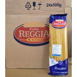 [THÙNG 24 GÓI 500g - SỐ 15] MÌ Ý LÕI RỖNG [Italia] REGGIA No 15 Spaghetti Bucatini Pasta (halal) (tgc)