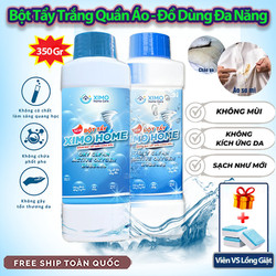 Bột tẩy vết bẩn đa năng Ximo Home đánh bay các loại vết ố bẩn cứng đầu 350g - Trắng Quần Áo