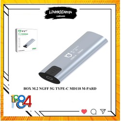 Hộp đựng ổ cứng M2 SSD sata/NGFF M-PẢRD Bộ chuyển ổ cứng M2 Sata NGFF thành ổ cứng ngoài kết nối USB type C 3.0 MD118