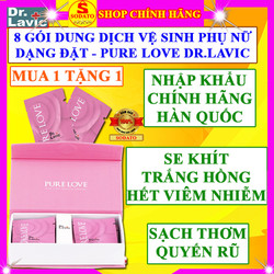 Set 8 viên dung dịch vệ sinh phụ nữ dạng đặt se khít vùng kín loại xịn hàn quốc chính hãng Dr.lavic pure love inner clear feminine cleanser hồng trinh n ữ ngăn ngừa nấm ngứa phụ khoa làm trắng hồng sạch thơm quyến rũ đối phương 8 gói drlavic
