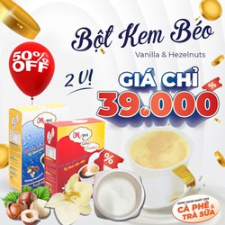 Bột kem Maya 2 vị (170g Vani + 170g Hazelnut) - Nguyên liệu pha chế cà phê, trà sữa, bánh ...