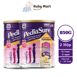 [Date T4/25] Combo 2 lon Sữa bột Pediasure 850g hương vani ít ngọt