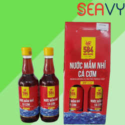 Thùng mắm 584, loại 40 độ đạm Nha Trang, 6 chai/thùng, 500ml/chai - Seavy