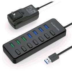 Bộ chia USB 3.0 từ 1 ra 7 cổng USB 3.0 Lention H92