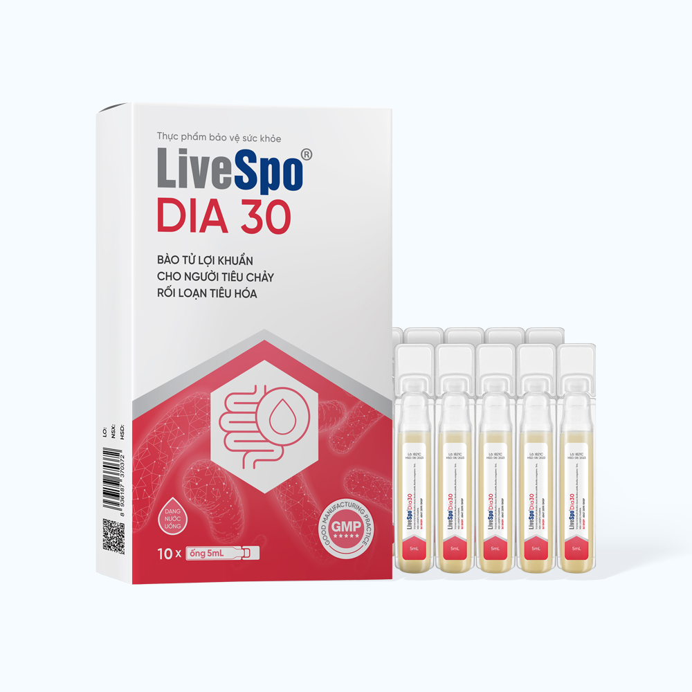 Hình ảnh LiveSpo DIA 30 - Bào tử lợi khuẩn cho người tiêu chảy, rối loạn tiêu hóa