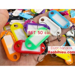 COMBO 50 nametag thẻ ghi nhớ thẻ hành lý thẻ phòng móc khóa giao màu ngẫu nhiên... 50B1249