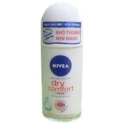 Chính hãng Lăn khử mùi Nivea Dry Comfort Khô thoáng for women chai 50ml