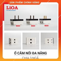 [CHÍNH HÃNG] Ổ Cắm Nối Chia 3 Ngã LiOA Chia 1 Thành 3 - Phích Cắm 1 Ra 3 ON3NC5