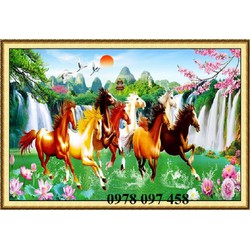 Tranh mã đáo thành công - gạch tranh dán tường