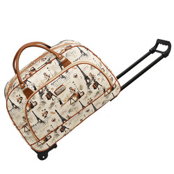 Túi kéo du lịch da pu cao cấp họa tiết size 20 inch hàng cao cấp