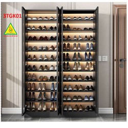 Tủ giày cánh kính 3TGK01 (Tủ không đèn)- Nội thất lắp ráp Viễn Đông Adv