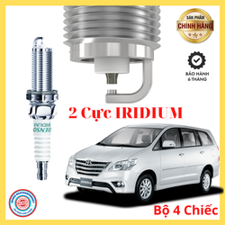 [Chính hãng] Bugi xe Toyota Innova bạch kim 2 cực Iridium Denso Japan