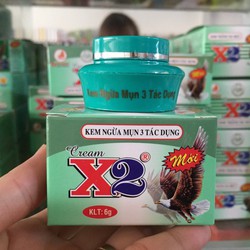 Chính hãng Kem X2 mụn 3 tác dụng 6g giá bao bì 60k