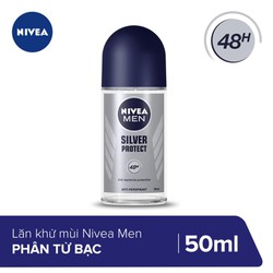 Chính hãng Lăn ngăn mùi Nivea Men Silver Protect phân tử bạc 50ml