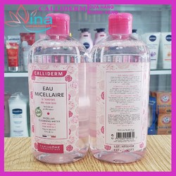 Chính hãng Nước tẩy trang Calliderm Eau Micellar chiết xuất hoa hồng 500ml - Dành cho thường, khô (hồng)