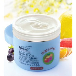 Chính hãng Kem massage trái cây và vitamin chống lão hoá AROMA fruit & vita massage cream