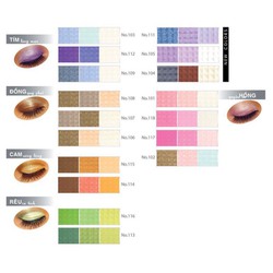 Chính hãng Màu mắt MIRA Crystal shine shadow 3 ô số 101