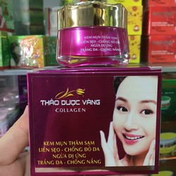 Chính hãng [CHÍNH HÃNG] KEM THẢO DƯỢC VÀNG MỤN THÂM SẠM TRẮNG DA HŨ MÀU TÍM GIÁ lên 179