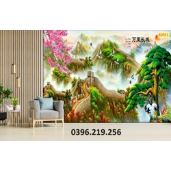 Gạch tranh 3D Vạn lý trường thành trang trí