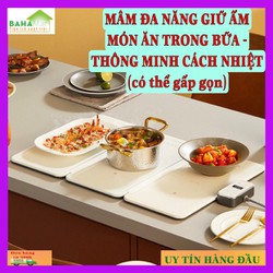 MÂM ĐA NĂNG GIỮ ẤM MÓN ĂN TRONG BỮA - TẤM THÔNG MINH CÁCH NHIỆT FLYPIGS (Có thể gấp gọn) "BAHAMAR" Có 12 mức điều chỉnh nhiệt độ, có thể gập lại và dễ dàng cất giữ
