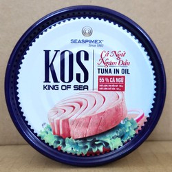 [KOS / hộp 185g] CÁ NGỪ NGÂM DẦU [VN] SEASPIMEX King Of Sea Tuna In Oil