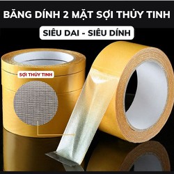 Băng Keo 2 Mặt Lưới Sợi Thủy Tinh Bản Nhỏ 1cm/2cm Cuộn Dài 5 Mét Chuyên Dùng Dán Cố Định Vật Dụng Nhà Cửa Hoặc Chi Tiết Máy Móc