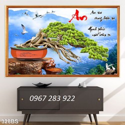 Tranh cây cảnh 3d phòng khách