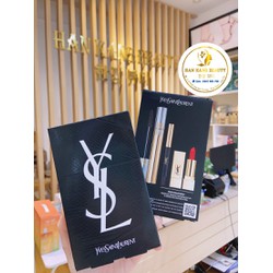 Set YSL 3 Món Mascara N1,Chì ,Son N1966 Your Miniatures* Dessin Du Regard Waterproof N1 & Rouge Pur Couture N1966