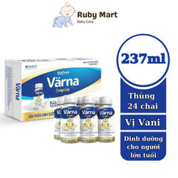 [Date T2/25]Thùng 24 chai Sữa Bột Pha Sẵn Nutifood Varna Complete 237ml