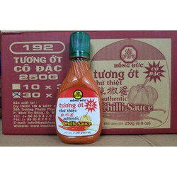[THÙNG 30 chai x 250g] TƯƠNG ỚT CÔ ĐẶC SIÊU CAY HỒNG ĐỨC [VN] Authentic Chilli Sauce
