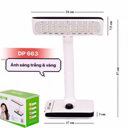 Đèn học led để bàn chống cận pin sạc DP-663 siêu sáng