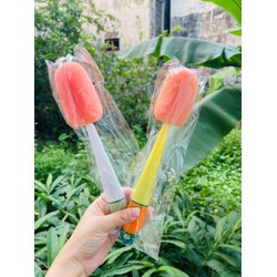 Cọ xốp cà rốt rửa bình 3 chi tiết tiện lợi