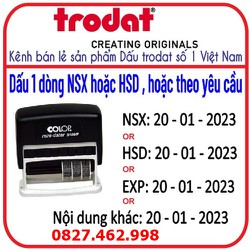 [HSD: DD-MM-YYYY] Con dấu hạn sử dụng dùng trên mọi chất liệu