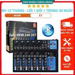 Mixer bluetooth chuyên nghiệp Oris F7-USB BH 12 tháng, bộ hòa trộn giúp nhận diện và xử lý âm thanh chuyên nghiệp