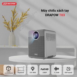 Máy Chiếu Mini FullHD Drapow T03, 450Lumen, độ phân giải 1920*1080P