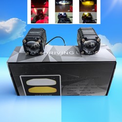 Đèn LED Siêu Sáng Xe Máy Ô Tô Bi Cầu 2 Màu Cốt Pha A20 - Bản Đặc Biệt 4 Chế Độ, Mẫu Mới Hàng VIP: Ánh Sáng Đỉnh Cao
