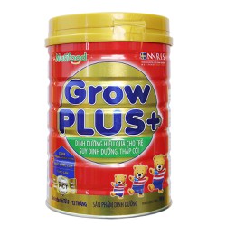 1 Lon Sữa bột Nutifood Growplus Đỏ Suy dinh dưỡng cho trẻ dưới 1 tuổi 780g