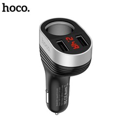 Cốc Sạc Xe Hơi Hoco Z29 1 Cổng Tẩu Sạc 2 Cổng Sạc USB