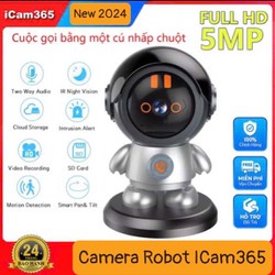 Camera wifi Robot ICAM365, Tích hợp nút bấm gọi trên Camera, Đàm thoại 2 Chiều, Xoay 360, Chạy App: ICAM365